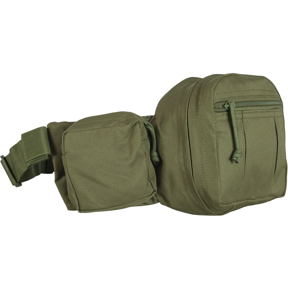 tactical concealed carry fanny pack in olive drab